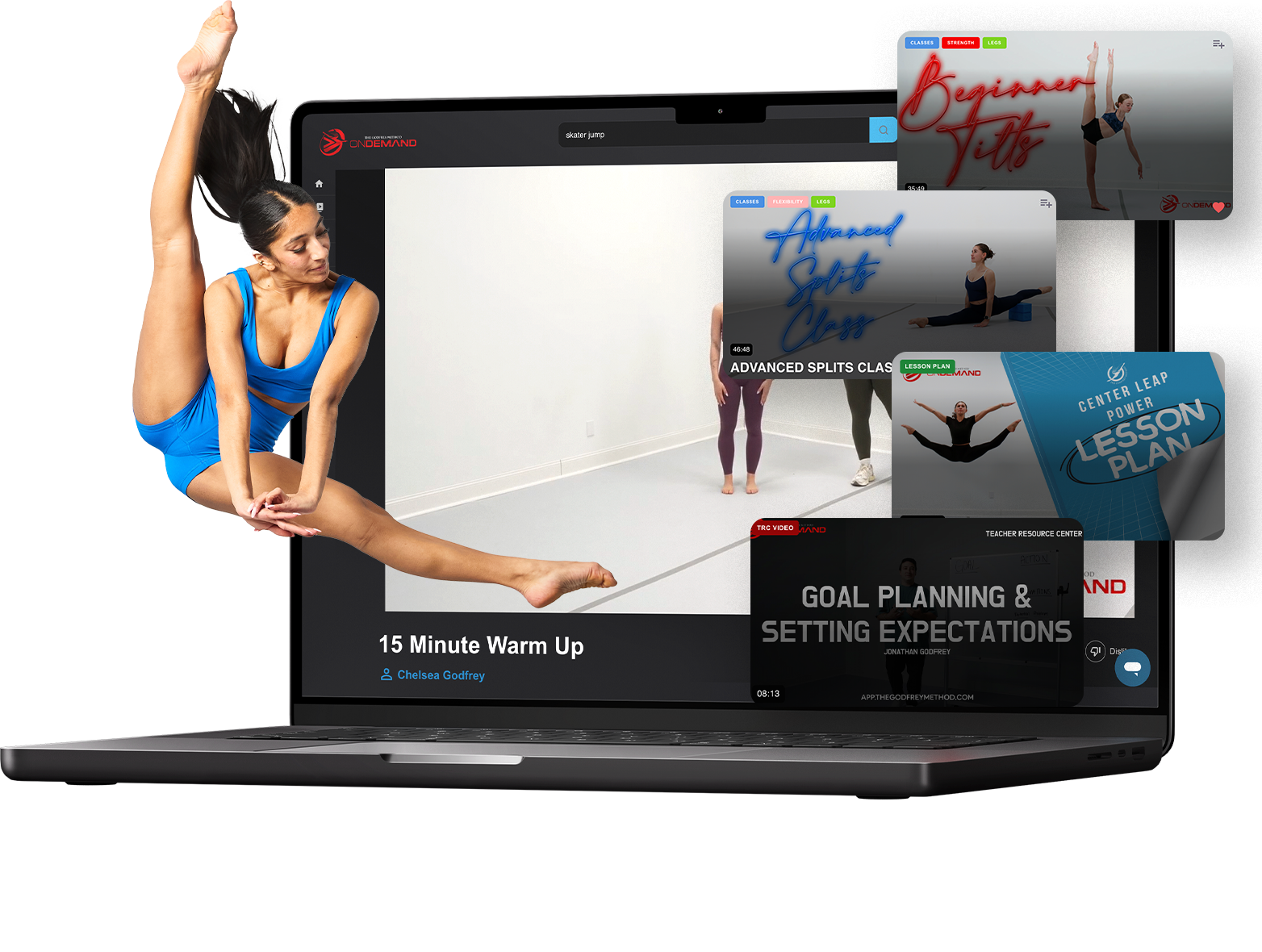 Studio Account platform on laptop